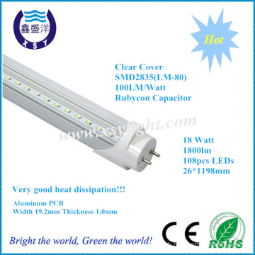 Hôtel LED Tube DLC CUL UL TUV 2000lm 4FT 20W G13 t8 tubes ul certifié 18w